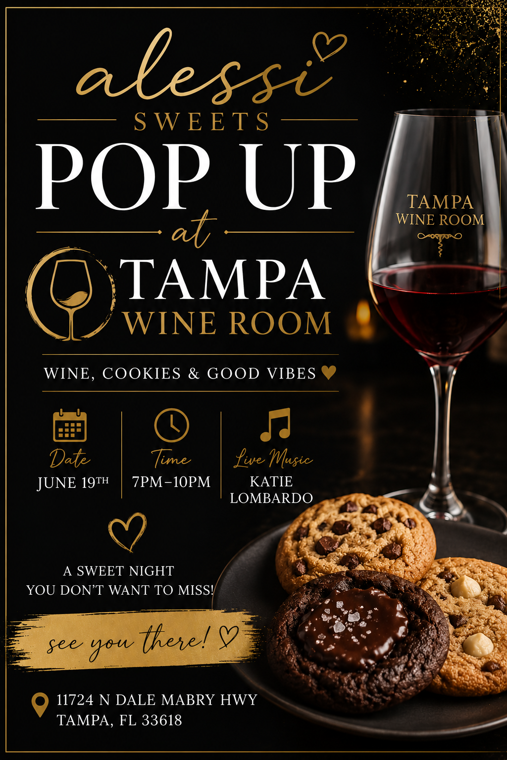 Alessi Sweets Pop-Up at Tampa Wine Room | June 19, 2026